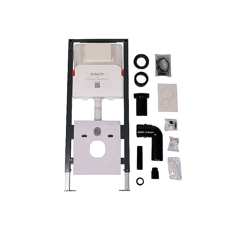 Инсталляция для унитаза Savoy SV101 кнопка белая купить в интернет-магазине сантехники Sanbest