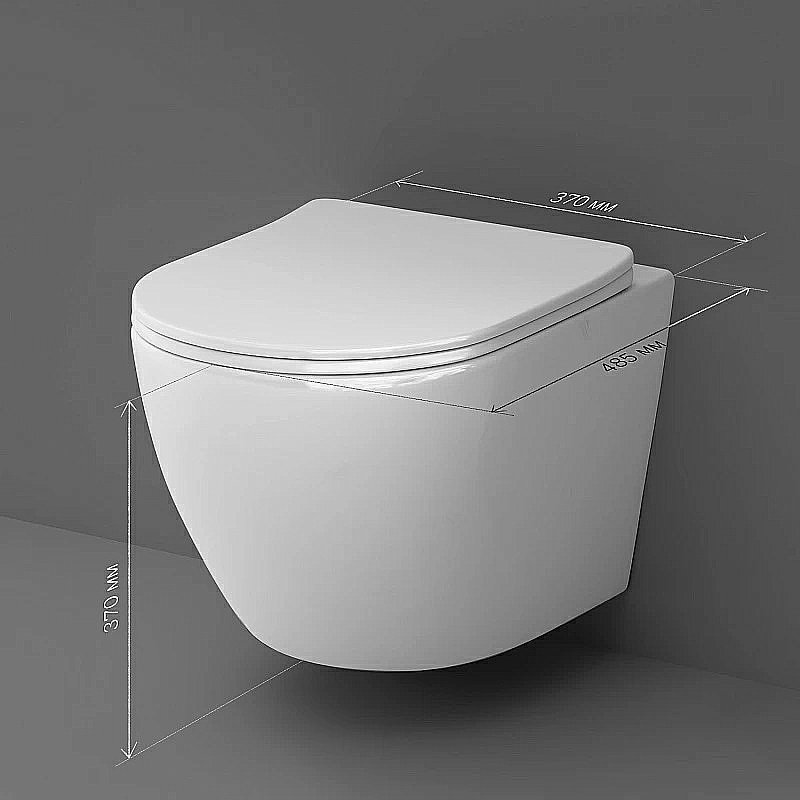 Унитаз подвесной AM.PM Like C801900SC белый, безободковый купить в интернет-магазине Sanbest