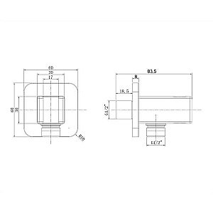 Шланговое подключение OMNIRES 8815GR купить в интернет-магазине сантехники Sanbest