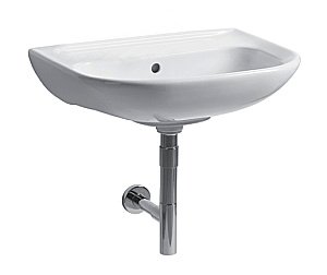 Раковина подвесная Jika DEEP by 60 см без отверстия белая купить в интернет-магазине Sanbest