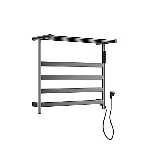 Полотенцесушитель электрический с полкой WONZON & WOGHAND ESSEN, Темный графит (WW-A402-GM) купить в интернет-магазине сантехники Sanbest