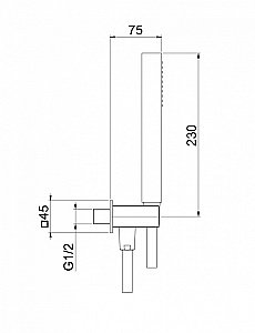Душевой гарнитур Webert AC1045560 черный матовый купить в интернет-магазине сантехники Sanbest