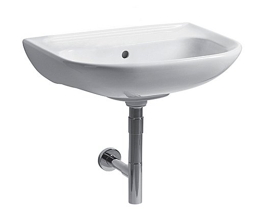 Раковина подвесная Jika DEEP by 60 см без отверстия белая купить в интернет-магазине Sanbest