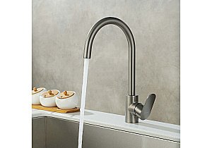 Смеситель для кухни Aquatek Ника AQ1882BGM оружейная сталь купить в интернет-магазине сантехники Sanbest