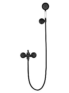 Смеситель для ванны с душем WONZON & WOGHAND STEAM, Черный матовый (WW-88639008-MB) купить в интернет-магазине сантехники Sanbest