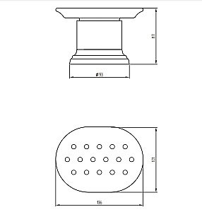 Мыльница настольная Migliore Fortuna прозрачное стекло/золото купить в интернет-магазине сантехники Sanbest