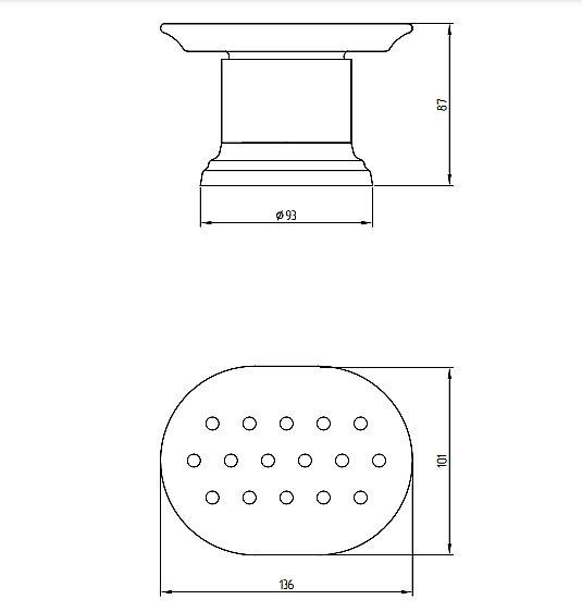 Мыльница настольная Migliore Fortuna прозрачное стекло/золото купить в интернет-магазине сантехники Sanbest