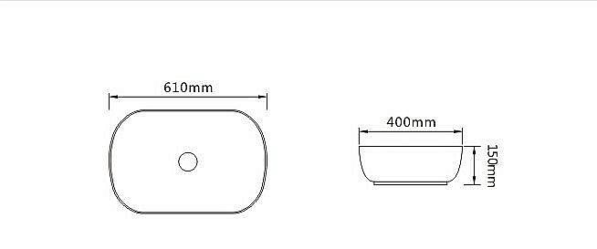 Раковина накладная SantiLine 61 SL-1091 белая купить в интернет-магазине Sanbest