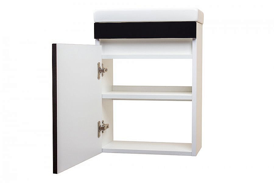 Тумба с раковиной Style Line Compact 40 черная для ванной в интернет-магазине Sanbest