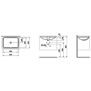 Раковина Laufen Pro 8.1196.5.000.109.1 белая купить в интернет-магазине Sanbest