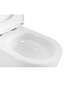 Унитаз подвесной BelBagno Unique BB007CH-TOR/SC белый, безободковый, с крышкой микролифт, слив-торнадо купить в интернет-магазине Sanbest