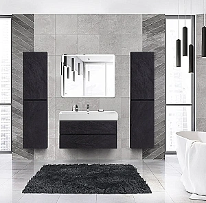 Тумба с раковиной Cezares Molveno 46 80 Nero для ванной в интернет-магазине Sanbest