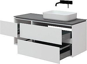 Тумба с раковиной Allen Brau INFINITY 1.21007.WM 120 R белая матовая для ванной в интернет-магазине Sanbest