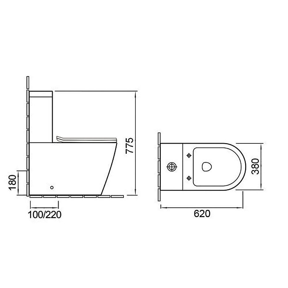 Унитаз напольный Vincea Piatti VT2-11 безободковый, с бачком, с крышкой микролифт купить в интернет-магазине Sanbest