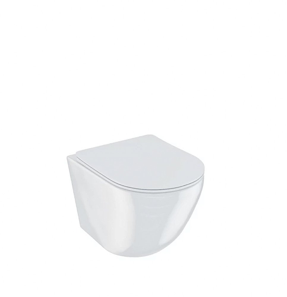 Унитаз подвесной Iddis Blanco Q BLQRDSEI25 безободковый, с крышкой микролифт, слив-торнадо купить в интернет-магазине Sanbest