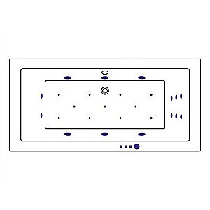 Ванна с гидромассажем WhiteCross SAVIA DUO ULTRA 170x80 белая/бронза купить в интернет-магазине Sanbest