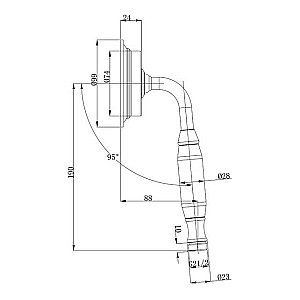 Душевая лейка Caprigo Parts 99-505-VOT купить в интернет-магазине сантехники Sanbest