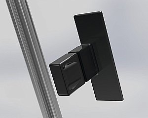 Душевая дверь Radaway Nes 8 Black DWD I 85 45+40 стекло прозрачное/профиль черный матовый купить в интернет-магазине Sanbest