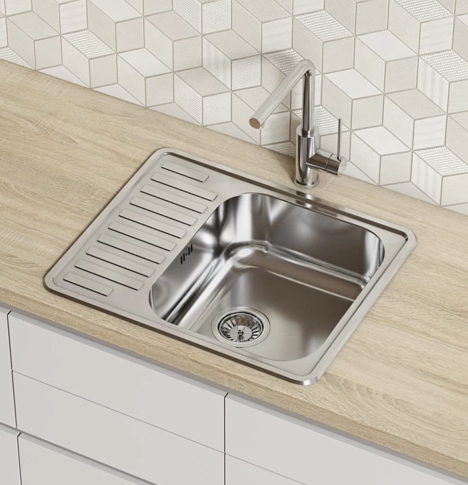 Кухонная мойка Iddis Strit STR58PDi77 58 сталь купить в интернет-магазине сантехники Sanbest