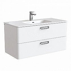 Тумба с раковиной IDDIS Brick BRI10W1i95K 100 белая для ванной в интернет-магазине Sanbest