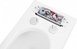 Унитаз приставной Abber RECHTECK AC1213P импульсный смыв, с крышкой микролифт, белый купить в интернет-магазине Sanbest