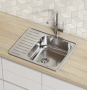 Кухонная мойка Iddis Strit STR58PDi77 58 сталь купить в интернет-магазине сантехники Sanbest