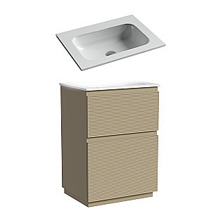 Тумба с раковиной Sancos FOLK Floor FL60FCP/CN7011wx 60 Капучино для ванной в интернет-магазине Sanbest