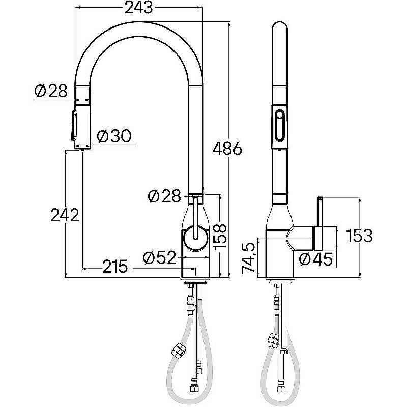 Смеситель для кухни Paulmark Universal Un213880-BG брашированное золото купить в интернет-магазине сантехники Sanbest