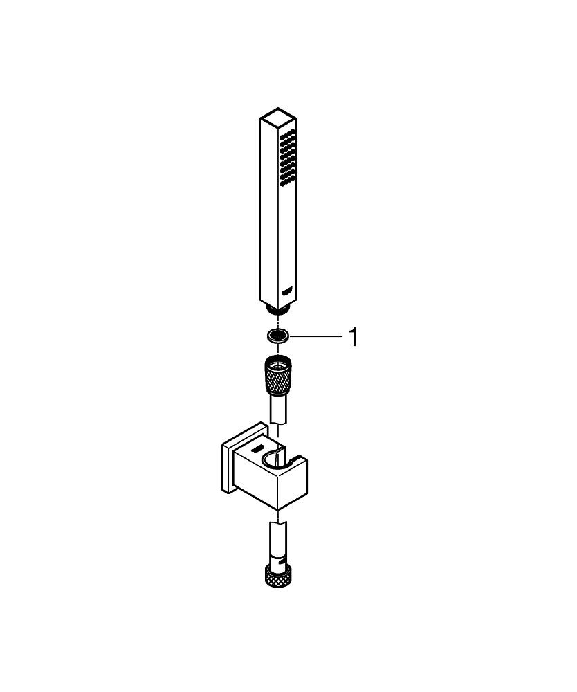 Душевая система Grohe Eurocube 25238000 хром купить в интернет-магазине сантехники Sanbest