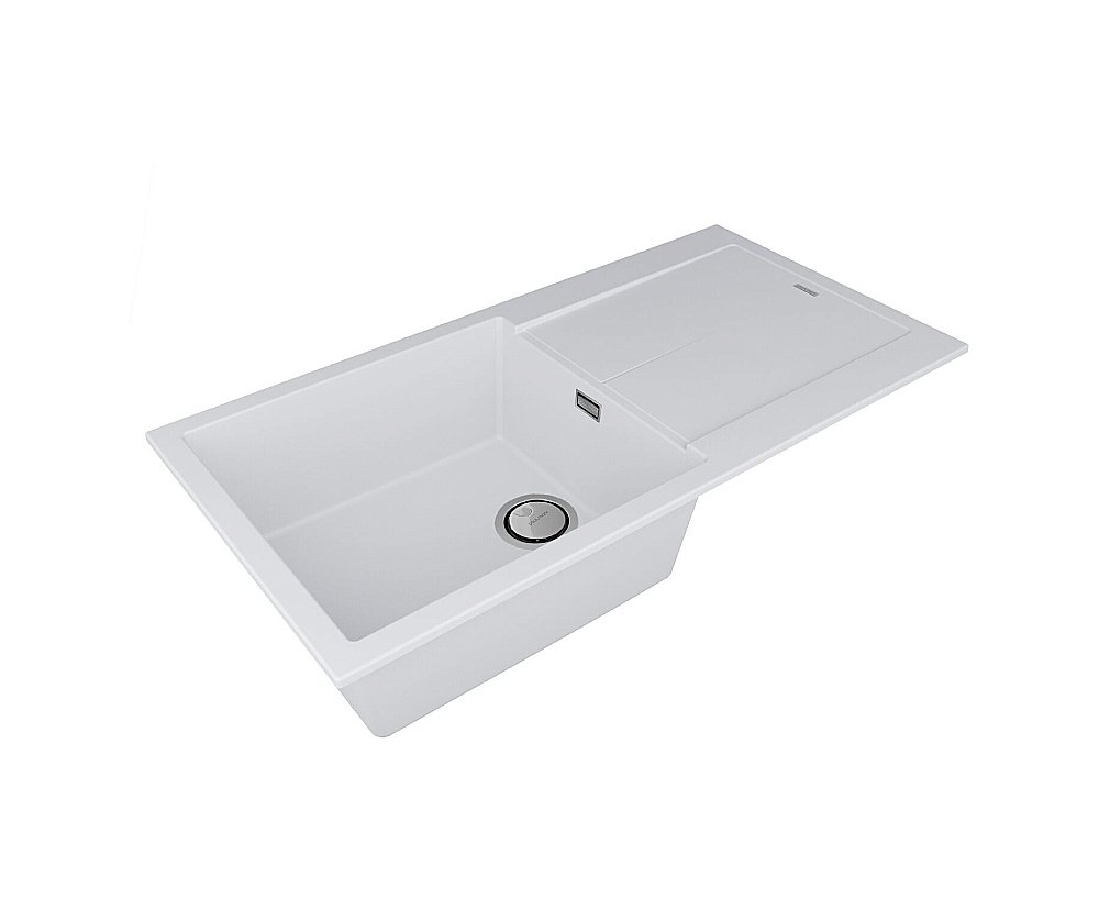 Кухонная мойка Paulmark Extensio 99 PM989950-WH белая матовая купить в интернет-магазине сантехники Sanbest