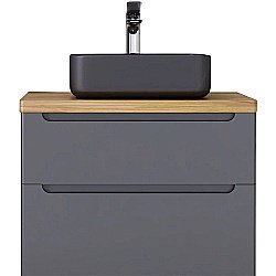 Тумба под раковину Jorno Wood 80 Wood.01.80/P/GR серая купить в интернет-магазине сантехники Sanbest