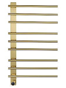 Полотенцесушитель электрический WONZON & WOGHAND NÜRNBERG, Брашированное золото (WW-AL349-BG) купить в интернет-магазине сантехники Sanbest