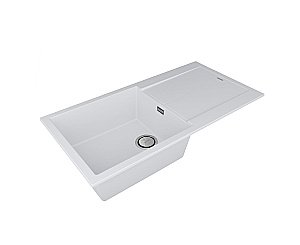 Кухонная мойка Paulmark Extensio 99 PM989950-WH белая матовая купить в интернет-магазине сантехники Sanbest