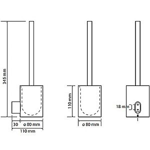 Ершик для туалета Bemeta Organic 157113061 хром купить в интернет-магазине сантехники Sanbest