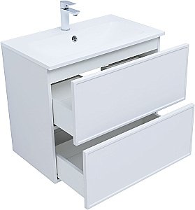 Тумба с раковиной Aquanet Арт 313255 75 белый матовый для ванной в интернет-магазине Sanbest