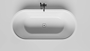 Ванна Salini PERLA S-stone 1049201M 170x80 белая купить в интернет-магазине Sanbest