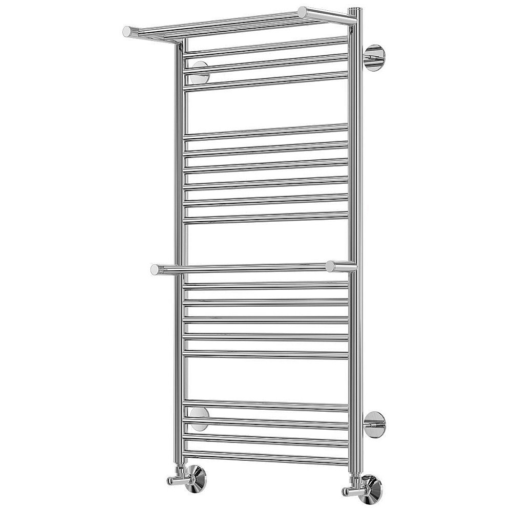 Полотенцесушитель водяной Terminus Аврора П20 500x1010 с двумя полками купить в интернет-магазине сантехники Sanbest