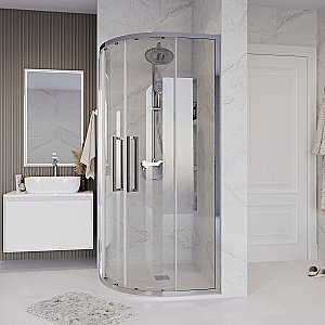 Душевой уголок Grossman Cosmo 301.K33.02.8080.10.00 80x80 стекло прозрачное/профиль хром купить в интернет-магазине Sanbest