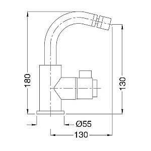 Смеситель для биде Migliore Fortis ML.FRT-5211 купить в интернет-магазине сантехники Sanbest