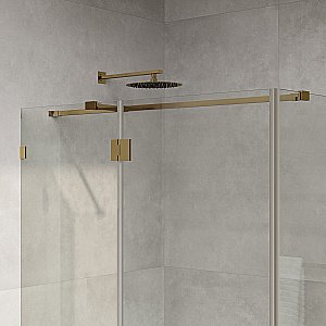 Душевой уголок WasserKRAFT Ems 76H 76H07 120х90 профиль золото глянцевое/стекло прозрачное купить в интернет-магазине Sanbest