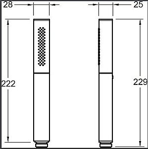 Душевая лейка Jacob Delafon SHIFT ELLIPSE E45892-CP Хром купить в интернет-магазине сантехники Sanbest