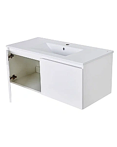 Тумба с раковиной Orange КВАДРО KV-100TUW+Ra для ванной в интернет-магазине Sanbest