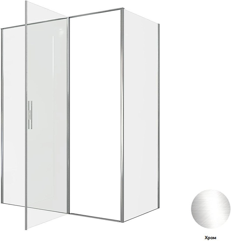 Душевой уголок Allen Brau Priority 100x80 3.31028.00 + 3.31040.00 прозрачный/хром купить в интернет-магазине Sanbest