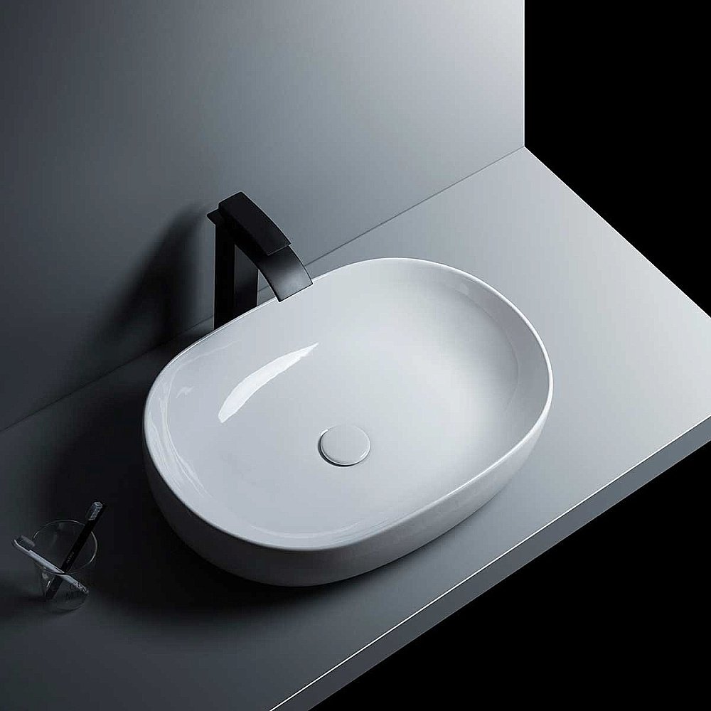 Раковина накладная Vincea 48,5 VBS-301 белая купить в интернет-магазине Sanbest