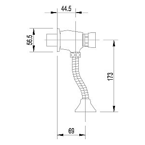 Сливной механизм для писсуара Lemark Project LM4612 купить в интернет-магазине сантехники Sanbest