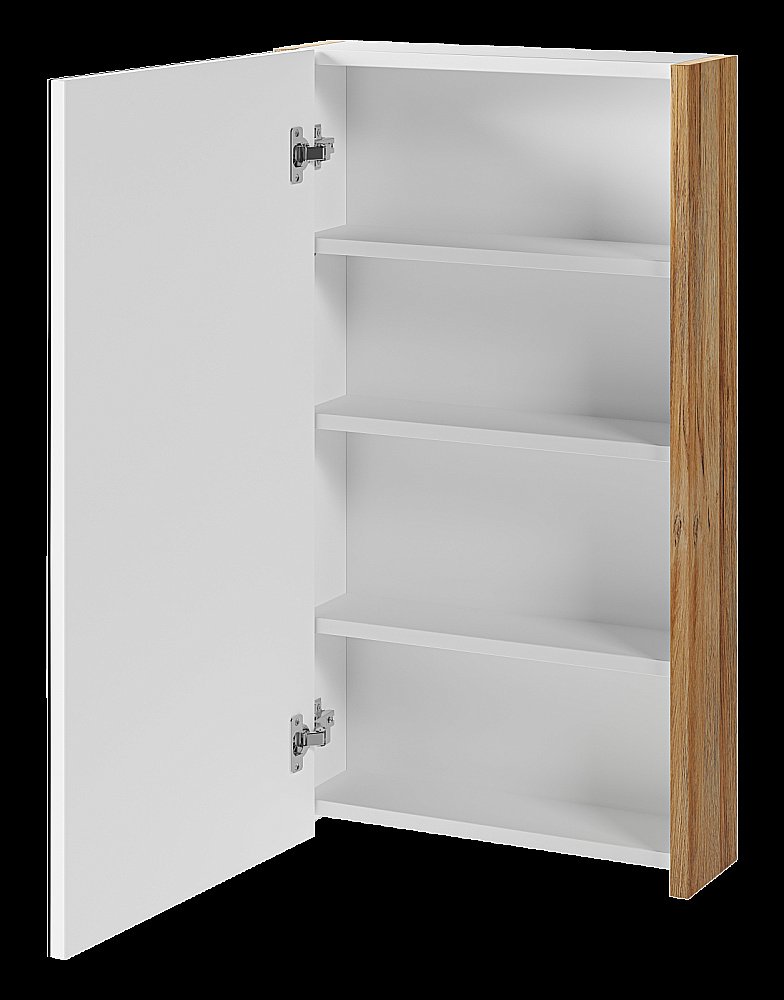 Зеркальный шкаф Misty Ива 45 П-Ива04045-01Л Дуб Вотан купить в интернет-магазине сантехники Sanbest