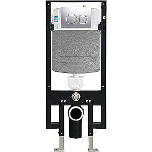 Инсталляция для унитаза WeltWasser WW AMBERG 497 CR с кнопкой хром купить в интернет-магазине сантехники Sanbest