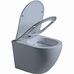 Унитаз Vincea Globo VT1-14SMO безободковый, с крышкой микролифт, океан матовый купить в интернет-магазине Sanbest