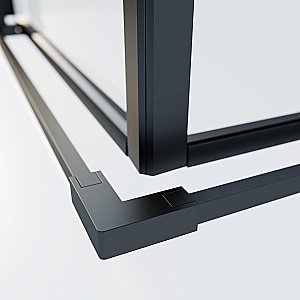 Душевой уголок Vincea Soft 2 90х90 VSS-3SO2900CLB стекло прозрачное/профиль черный купить в интернет-магазине Sanbest