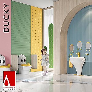 Унитаз детский с функцией биде CREAVIT DUCKY DC360-00 белый, с бачком купить в интернет-магазине Sanbest